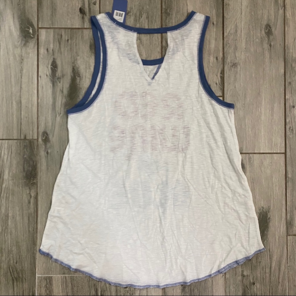 PJ Salvation Pajama Tank Top - Red Wine & Blue - Picture 4 of 5
